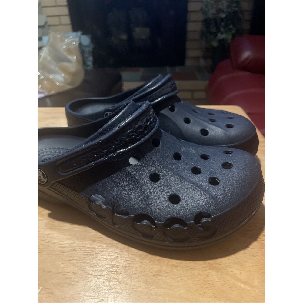 Crocs Baya Unisex Slip-On Clog - Blue Women’s Size 10 Men’s Size 8 - Picture 13 of 14